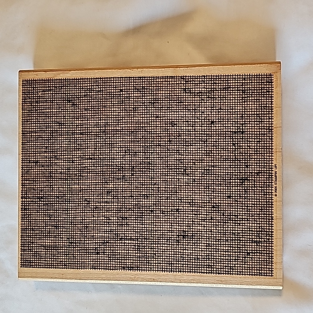 NIB Stampin' Up "Canvas" Stamp Retired